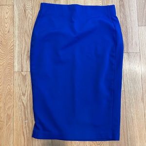 Dalia neon blue pencil skirt size 4